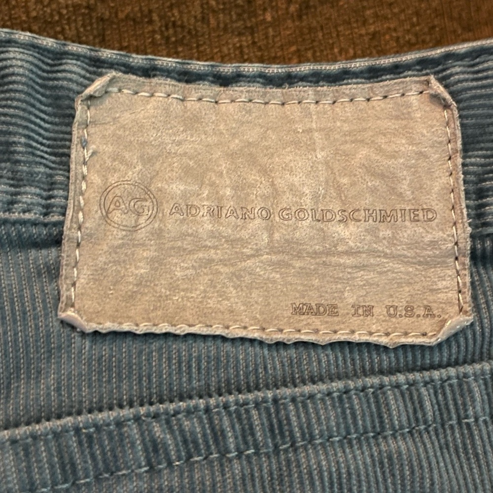 Men’s corduroy light blue/gray Adriano Goldschmied pants